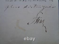 Antique Signed Letter Russian Imperial Ambassador Baron Staal Prince Dolgorouky