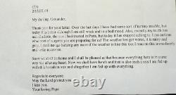 Antique Signed Russian Imperial Letter Prince Nikita Romanov to His Son 1949