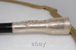Antique Silver Walking Stick Imperial Russian Style St. George Double-Head