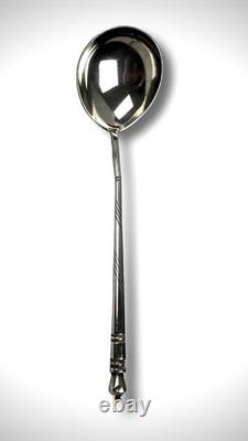 Antique Solid Silver Sterling Russian Imperial Spoon 60g Moscow 1854