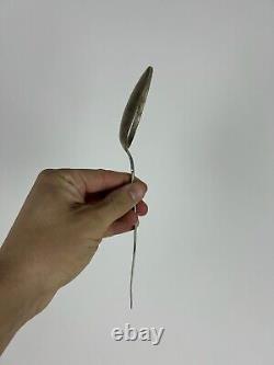 Antique Spoon Imperial Russian Silver 84 samples Blackening Family Coat of Arms