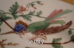 Antique St. Petersburg Imperial Russian Porcelain Bird Plate Porzellan Teller #2