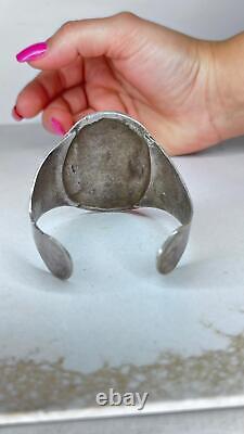 Antique/Vintage Russian Silver Plated Bracelet Bangle Handmade Imperial Very Old