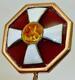 Antique WWI Imperial Russian Faberge St. George Order Lapel Pin 14K Gold Enamel