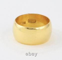 Antique Wide Russian Imperial 14Ct Gold Wedding Ring / Band 56 Zolotnik Mark