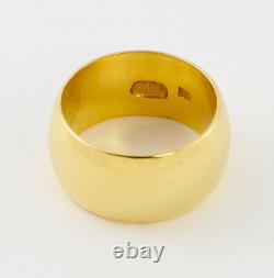 Antique Wide Russian Imperial 14Ct Gold Wedding Ring / Band 56 Zolotnik Mark