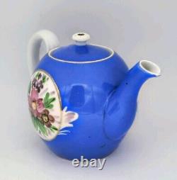 Antique c1890's Gardner Imperial Russian Hand Painted Porcelain Teapot