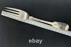 Antique c. 1867 Imperial Russian Silver by Ivan Khlebnikov Fork 8 / 205mm