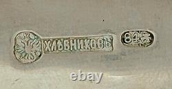 Antique c. 1867 Imperial Russian Silver by Ivan Khlebnikov Fork 8 / 205mm