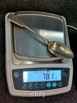 Antique c. 1867 Imperial Russian Silver by Ivan Khlebnikov Spoon 8.5 / 217mm