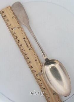 Antique c. 1867 Imperial Russian Silver by Ivan Khlebnikov Tablespoon -216mm 78gr