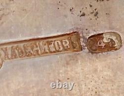 Antique c. 1867 Imperial Russian Silver by Ivan Khlebnikov Tablespoon -216mm 78gr