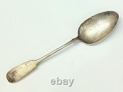Antique c. 1898 Imperial Russian Silver? Ivan Lebedkin Large Service Spoon -11