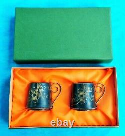 Antique imperial Russian silver 84 samples, cups V. Riis St. Petersburg 1899