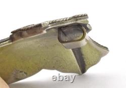 Antique pre 1900 88 Imperial Russian Silver Cloisonne Large Pin pendant