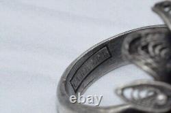 Antique russian Imperial Rare EXCLUSIVE SILVER 84 Sazikov Natural salmon coral