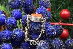 Antique russian Imperial Rare EXCLUSIVE SILVER Natural salmon coral ring