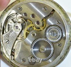 Art-Nouveau Antique silver, gold, niello pocket watch for Imperial Russian market