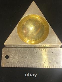 Authentic Antique Imperial Russian Silver Gilded Ash Tray Antip Kuzmichev 1895