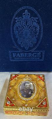 Authentic Imperial Faberge CORONATION SNUFF BOX In Faberge Box