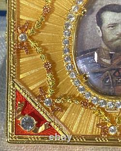 Authentic Imperial Faberge CORONATION SNUFF BOX In Faberge Box