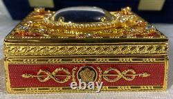 Authentic Imperial Faberge CORONATION SNUFF BOX In Faberge Box