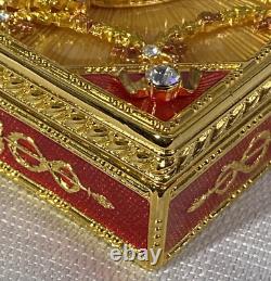 Authentic Imperial Faberge CORONATION SNUFF BOX In Faberge Box