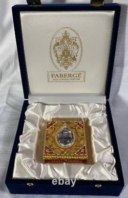 Authentic Imperial Faberge CORONATION SNUFF BOX In Faberge Box