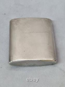 Beautiful Antique Imperial Russian 875 Sterling Silver & Gold Cigarette Case