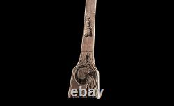 Beautiful Imperial Russian Niello Spoons Set 84 Silver, Dated 1856 Each Marked