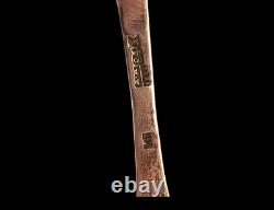 Beautiful Imperial Russian Niello Spoons Set 84 Silver, Dated 1856 Each Marked