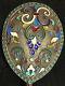 Beautiful Large 19 CM Spoon Cloisonne Enamel Silver 84 Russian Imperial Antiques