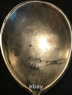 Beautiful Large 19 CM Spoon Cloisonne Enamel Silver 84 Russian Imperial Antiques