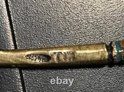 Beautiful Rare Russian Imperial Silver 84 Cloisonne Enamel Spoon Antique Russia