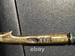 Beautiful Rare Russian Imperial Silver 84 Cloisonne Enamel Spoon Antique Russia