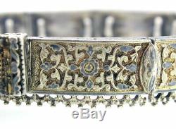 CIRCA LATE 1800s ANTIQUE RUSSIAN IMPERIAL NIELLO 84 SILVER ORNATE BELT