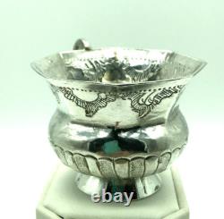 Catherine II Imperial Russian Antique 1795 Silver Charka Chased Cup Moscow Rare