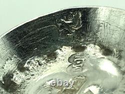 Catherine II Imperial Russian Antique 1795 Silver Charka Chased Cup Moscow Rare