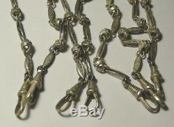 Chatelaine Chain Enamel Imperial Russian 88 Silver Moscow 1915
