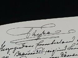 Danish Royal Family Signed Document Duchess Crown Princess Thyra Denmark Royalty