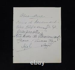 Danish Royal Family Signed Document HM Queen Alexandrine Denmark Prince Princess