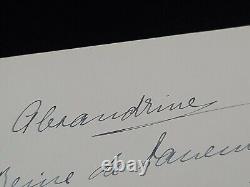 Danish Royal Family Signed Document HM Queen Alexandrine Denmark Prince Princess