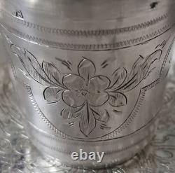 EXQUISITE Antique Imperial Russian Silver Shot Cup 1875