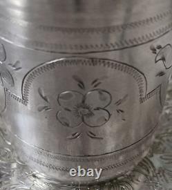 EXQUISITE Antique Imperial Russian Silver Shot Cup 1875
