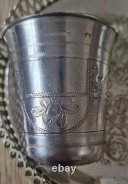EXQUISITE Antique Imperial Russian Silver Shot Cup 1875