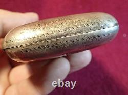 Early 1900, 156 grams ANTIQUE 84 SILVER CIGARETTE CASE IMPERIAL RUSSIA RUSSIAN