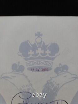 Empress Catherine III Russia Poland Signed Royal Document Russian Crown Royalty