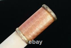 FABERGE Antique Imperial Enamel Guilloche 56 Gold Cigarette Holder Case Cheroot