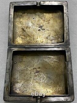 FABERGE Antique Russian Imperial cloisonné Enamel Cigarette Case Box