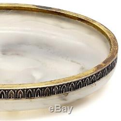 FABERGE Workmaster Imperial Russian 84 Silver 88 White Siberian Agate Hardstone